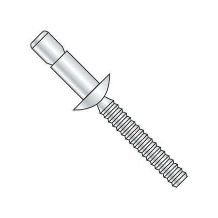 NEWPORT FASTENERS Structural Rivets, Protruding Head Head, 3/16 Dia., 0.572" L, Steel Body, 3000 PK 480262